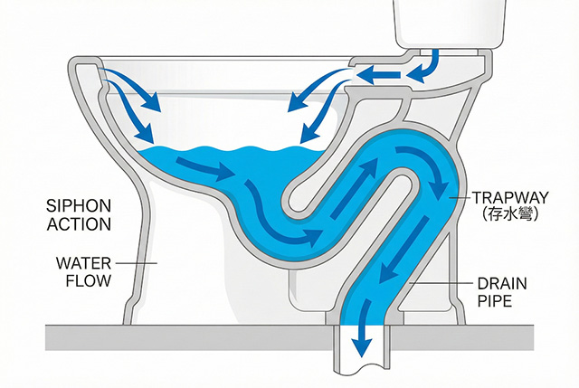 馬桶沖不下去？先弄懂馬桶沖水原理