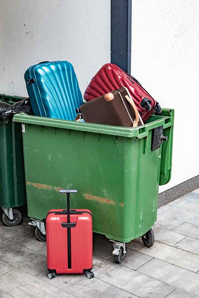 家具回收注意事項：行李箱